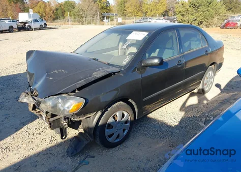 2005 Toyota Corolla Ce из США, поврежденный, VIN 2T1BR32E95C407658